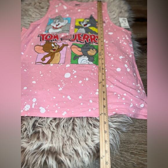 Tom and Jerry women's New pink Tank Top - Picture 4 of 6